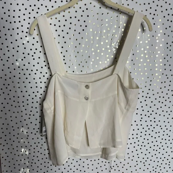 Everlane Elegant White Sleeveless Top - Picture 6 of 7